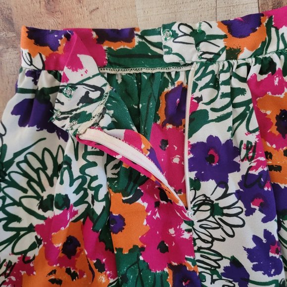 Vera Neumann Vivid Floral Long Skirt - Picture 9 of 14